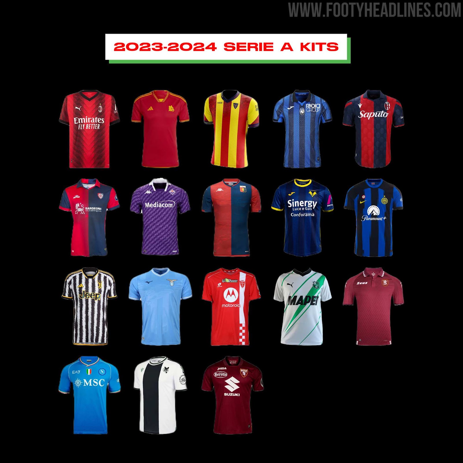 SERIE A 2023/2024 JERSEYS